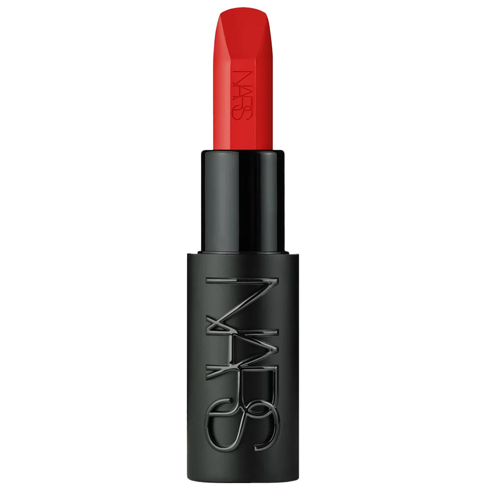 Gift idea for Mothers' Day. Nars Lipstick, black lipstick holder with a red lipstick.